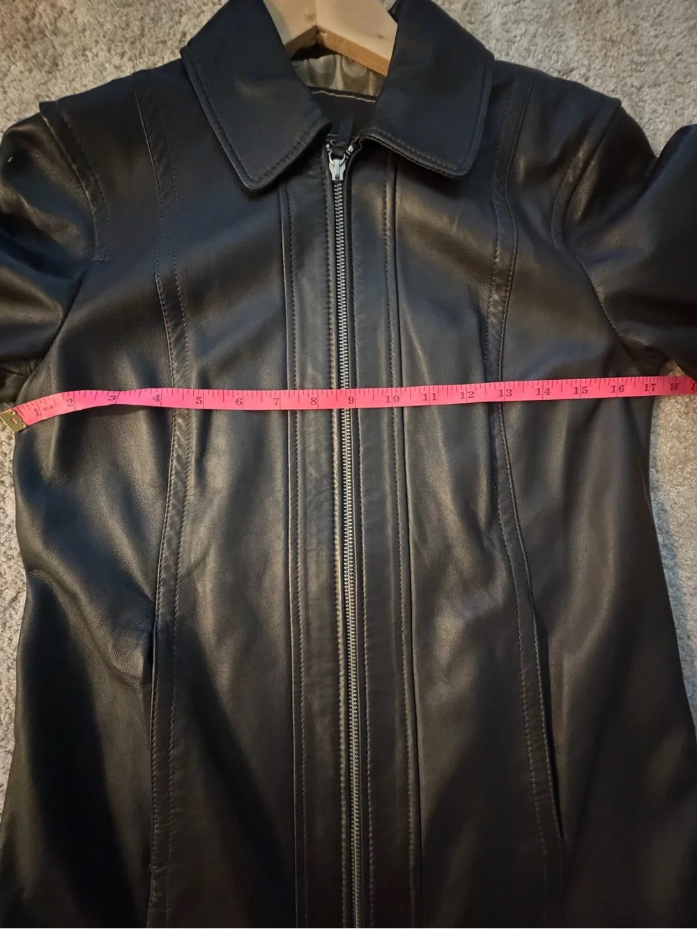 Coach Brown Leather Jacket with Signature Tan Lining
